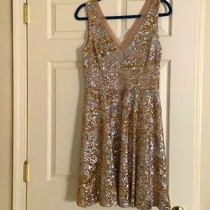 Party Dress size 8, worn only once. Has been to cleaners.